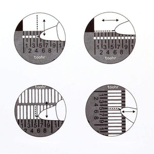 Planet Gates 100007505 Woodworking Scribe 180-400mm T-type Ruler Hole Scribing ruler crossed-out tool Line Drawing Marking Gauge DIY Measuring Tool