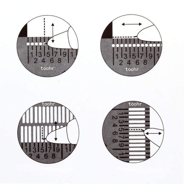 Planet Gates 100007505 Woodworking Scribe 180-400mm T-type Ruler Hole Scribing ruler crossed-out tool Line Drawing Marking Gauge DIY Measuring Tool