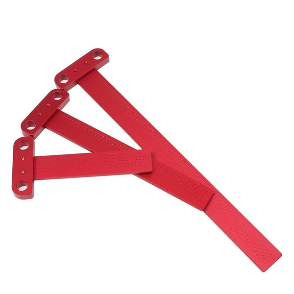 Planet Gates 100007505 Woodworking Scribe 60-400mm T-type Ruler Hole Scribing Ruler Aluminum Alloy Line Drawing Marking Gauge DIY Measuring Tools