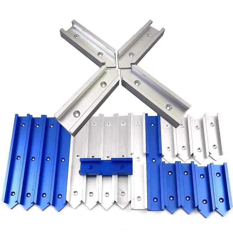Planet Gates 100007505 Woodworking T Slot Cross Connector Guide Rail Track Intersection Parts Woodworking Workbench Tools