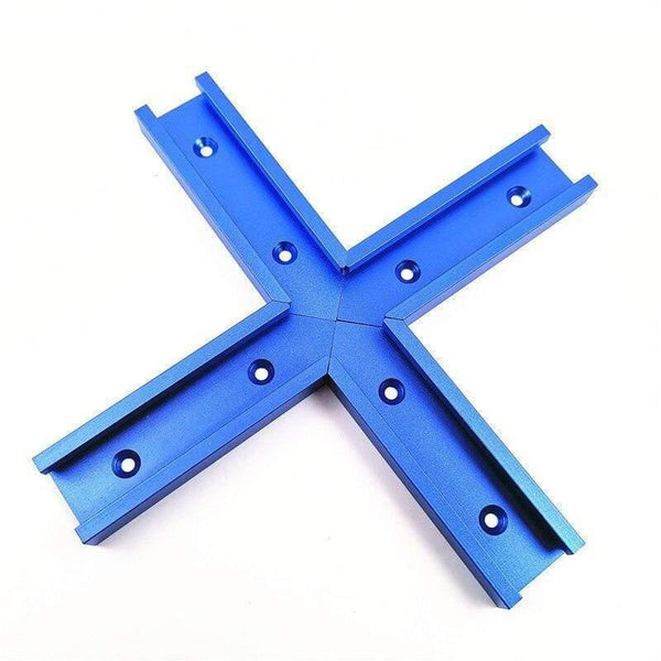 Planet Gates 100007505 Woodworking T Slot Cross Connector Guide Rail Track Intersection Parts Woodworking Workbench Tools