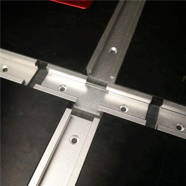 Planet Gates 100007505 Woodworking T Slot Cross Connector Guide Rail Track Intersection Parts Woodworking Workbench Tools