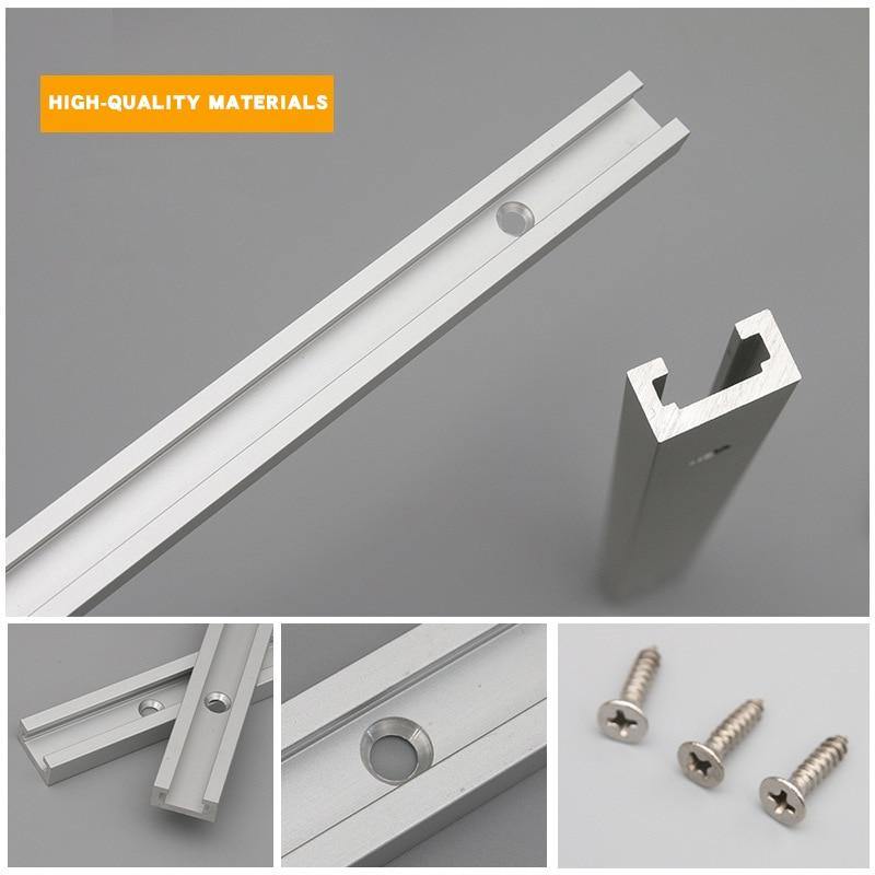Planet Gates 100007505 Woodworking T-tracks Slot Miter Track Aluminium Alloy Miter Track Miter Bar Slider Table Saw Miter T Screw T Slider Tools DIY