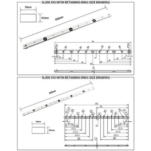Planet Gates 100007505 Woodworking T-tracks Slot Miter Track Aluminium Alloy Miter Track Miter Bar Slider Table Saw Miter T Screw T Slider Tools DIY