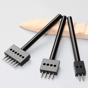 Planet Gates 100007505 ZK30 Alloy Steel DIY Leather Tool 4Mm Set Row Belt Punch Round/Diamond Hand Punch Leather Stitching Punching Tools