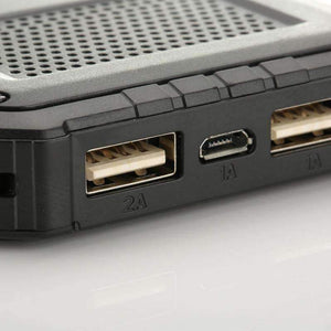 Planet Gates 10000mah Portable solar power bank Dual USB with LED external battery powerbank for iphone x Samsung xiaomi