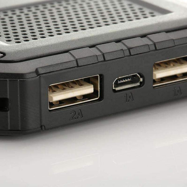 Planet Gates 10000mah Portable solar power bank Dual USB with LED external battery powerbank for iphone x Samsung xiaomi