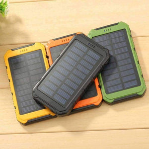 Planet Gates 10000mah Portable solar power bank Dual USB with LED external battery powerbank for iphone x Samsung xiaomi