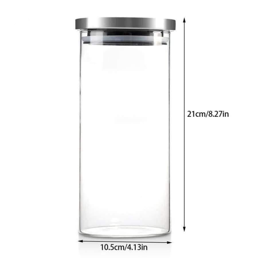 Planet Gates 1000ML Tea Coffee Sugar Storage Jars Glass Jars And Lids Storage Bottle Containers Home Kitchen Organization And Storage