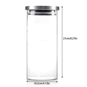 Planet Gates 1000ML Tea Coffee Sugar Storage Jars Glass Jars And Lids Storage Bottle Containers Home Kitchen Organization And Storage