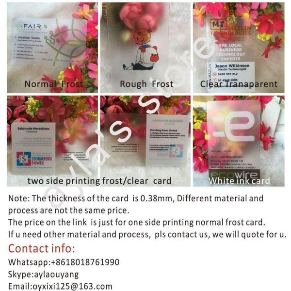 Planet Gates 1000pcs a lot, custom transparent PVC business cards custom visit card business card printing,clear frosted business cards