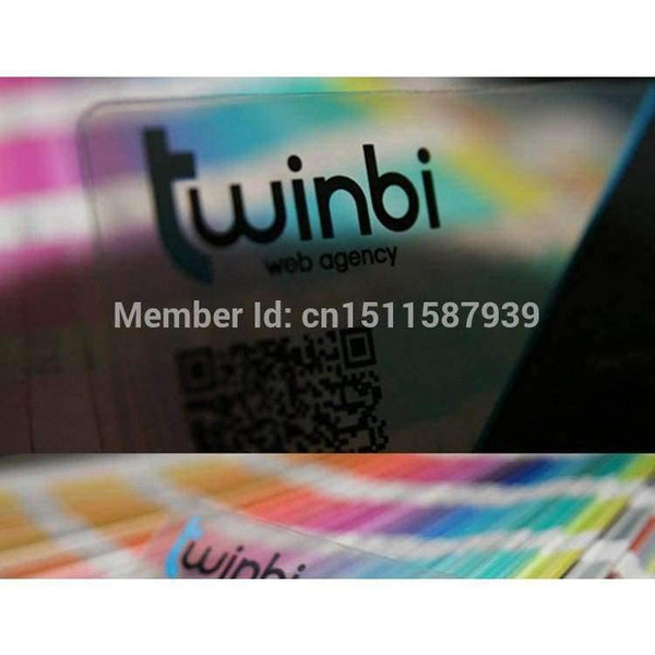 Planet Gates 1000pcs a lot, custom transparent PVC business cards custom visit card business card printing,clear frosted business cards