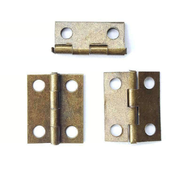 Planet Gates 1000pcs/lot 18 *15mm Bronze Antique Brass Hinges Wholesale Wooden Small Furniture Accessories For Dolls Box Hardware Decoration