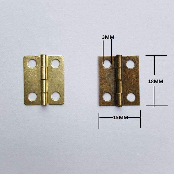 Planet Gates 1000pcs/lot 18 *15mm Bronze Antique Brass Hinges Wholesale Wooden Small Furniture Accessories For Dolls Box Hardware Decoration