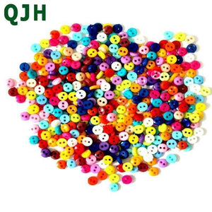 Planet Gates 1000Pcs/lot Small Size Sewing Button Sewing Accessories Plastic Buttons for Garment DIY Scrapbooking Knopf Buttons