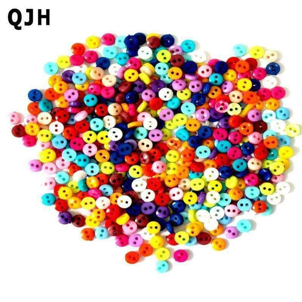 Planet Gates 1000Pcs/lot Small Size Sewing Button Sewing Accessories Plastic Buttons for Garment DIY Scrapbooking Knopf Buttons