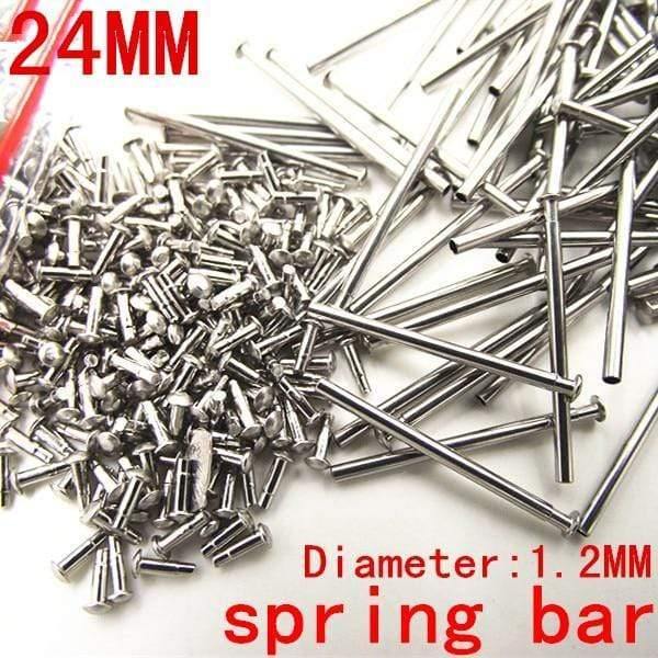 Planet Gates 1000PCS / lot watch repair tools & kits 24MM spring bar watch repair parts Stainless steel diameter 1.2mm -SP012