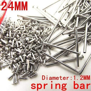 Planet Gates 1000PCS / lot watch repair tools & kits 24MM spring bar watch repair parts Stainless steel diameter 1.2mm -SP012