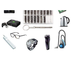 Planet Gates 1000pcs Stainless Steel Micro Screws Tool Set for Glasses Sunglass Watch Phone Screws Nail Nuts Screwdriver Kit Repair Tools Set