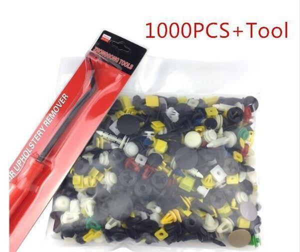 Planet Gates 1000PCS Tool 1000PCS Auto Door bumper Mixed car fastener Vehicle Car Bumper Clips Retainer Rivet audio install tools parts stickers