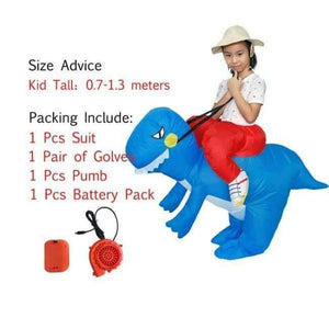 Planet Gates 1009 / One Size / Dinosaur Halloween costume for women inflatable dinosaur costumes for adults  men T-rex fancy dress kids adult Fan operated