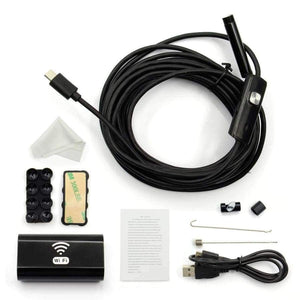 Planet Gates 100CM New 8mm 1/3/5/7M Wireless Wifi Endoscope Android Camera Borescope HD 720P Waterproof Inspection IOS Iphone Endoscope Camera