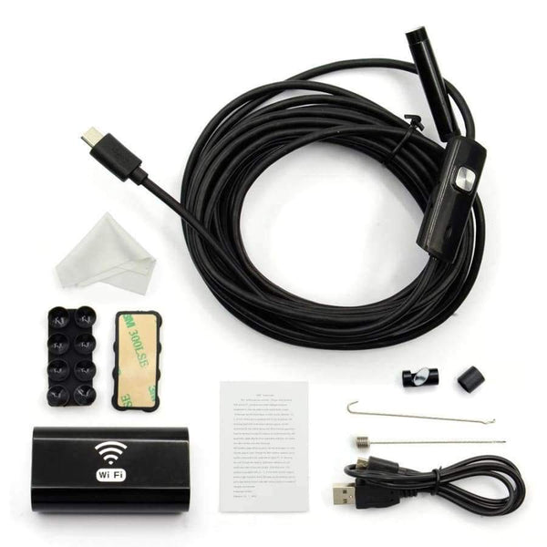 Planet Gates 100CM New 8mm 1/3/5/7M Wireless Wifi Endoscope Android Camera Borescope HD 720P Waterproof Inspection IOS Iphone Endoscope Camera