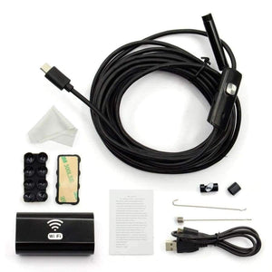 Planet Gates 100CM New 8mm 1/3/5/7M Wireless Wifi Endoscope Android Camera Borescope HD 720P Waterproof Inspection IOS Iphone Endoscope Camera