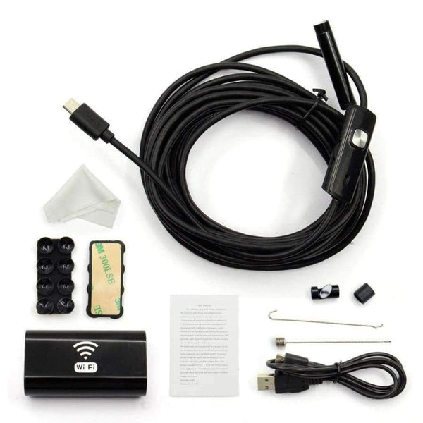 Planet Gates 100CM New 8mm 1/3/5/7M Wireless Wifi Endoscope Android Camera Borescope HD 720P Waterproof Inspection IOS Iphone Endoscope Camera
