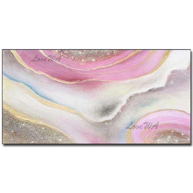 Planet Gates Handpainted Oil Painting On Canvas Color Sea Boat Oil Painting Abstract Modern Canvas Wall Art Living Room Decor Picture
