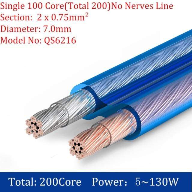 Planet Gates CHOSEAL DIY HIFI Speaker Cable Oxygen Free Copper Audio Cable for Car Audio Home Theater 14/16/18AWG Audiophile Wire