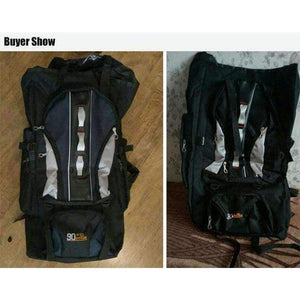 Planet Gates 100L Outdoors Sports Bags Waterproof Nylon Backpack Women Men Hiking Camping Climbing Fishing Rucksack Bag XA769A