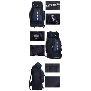 Planet Gates 100L Outdoors Sports Bags Waterproof Nylon Backpack Women Men Hiking Camping Climbing Fishing Rucksack Bag XA769A