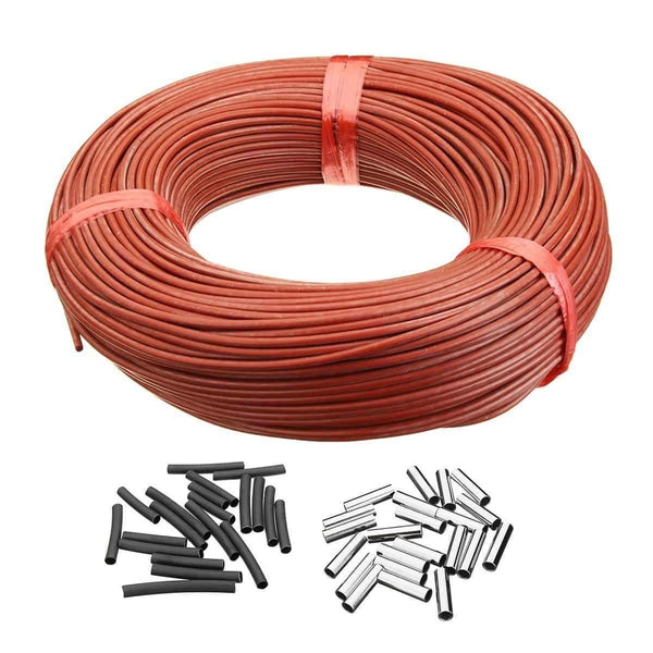 100M Heating Cable Warm Heater Wire Greenhouse Vegetables Farm Heating Equipment Home Floor warm 12k Carbon fiber heating wire