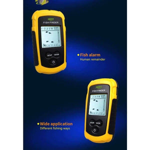 Planet Gates 100m LCD přenosný sonar s čidlem, rybářský návnadový senzor, alarm, paprskový snímač, echolotu s displejem, hlubší rybářský návnadový senzor