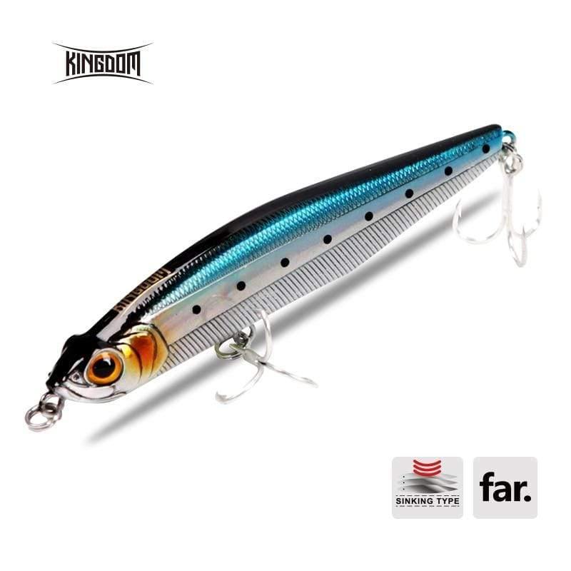 Planet Gates 100mm color 1 Fishing Hard Lure Sinking Pencil Lure 100mm 29.7g,85mm 19.4g Sea Bass Long casting lure Artificial Lure Model 5503