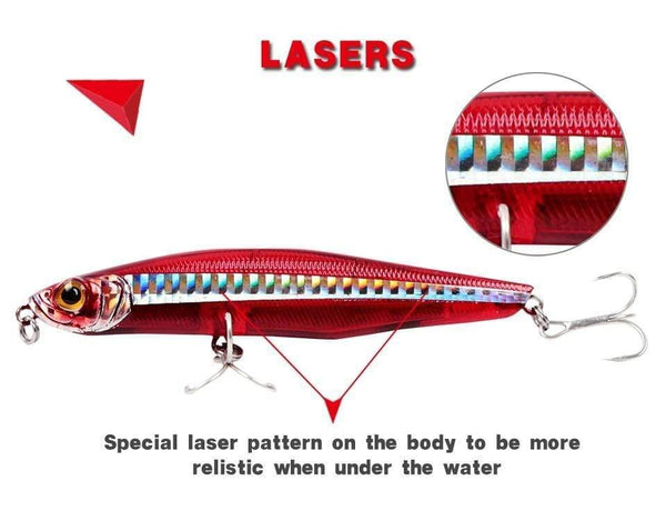 Planet Gates 100mm color 1 Fishing Hard Lure Sinking Pencil Lure 100mm 29.7g,85mm 19.4g Sea Bass Long casting lure Artificial Lure Model 5503