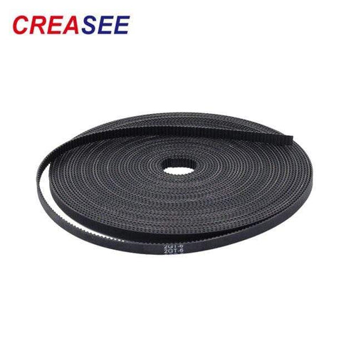 Planet Gates 100mm CREASEE Synchronous Bel For 3D Printer Black Rubber 2GT 6mm Timing Belt X Y Axis Belt for Printer  50mm 100mm Printer 3dParts