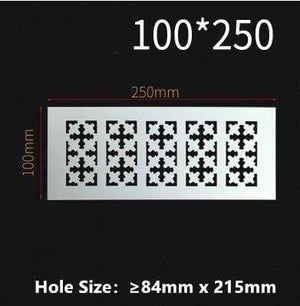 150mm 200mm 250mm 300mm rectangular aluminum alloy ventilation grille cover wardrobe Shoe cabinet wall hole ventilation grille