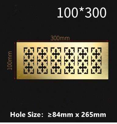 150mm 200mm 250mm 300mm rectangular aluminum alloy ventilation grille cover wardrobe Shoe cabinet wall hole ventilation grille