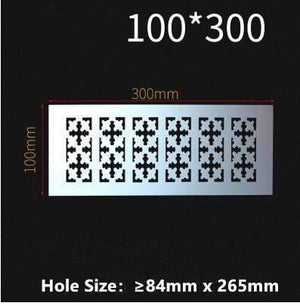 150mm 200mm 250mm 300mm rectangular aluminum alloy ventilation grille cover wardrobe Shoe cabinet wall hole ventilation grille