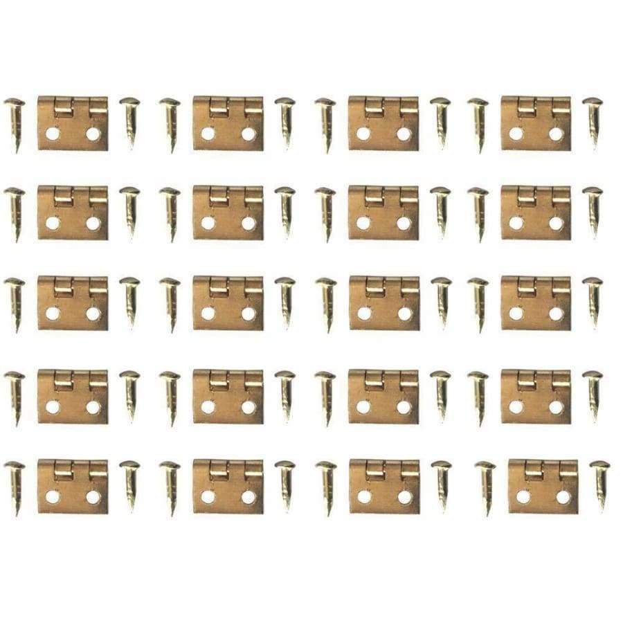 100 τεμάχια μεταλλικοί μεντεσέδες κοσμημάτων από ορείχαλκο 10*8 χιλ., ξύλινο κουτί, πόρτα ντουλαπιού, μίνι μεντεσέδες, αντίκες 4 τρύπες με καρφιά, εξοπλισμός επίπλων