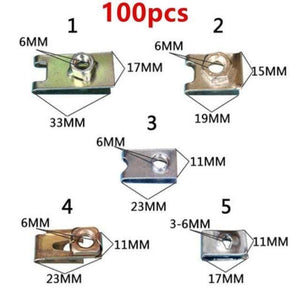 Planet Gates 100PCS 1000PCS Auto Door bumper Mixed car fastener Vehicle Car Bumper Clips Retainer Rivet audio install tools parts stickers