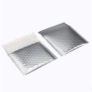 Planet Gates 100pcs 15*13cm Silver Foil Bubble Envelopes Bags Mailers Padded Shipping Envelope With Bubble Mailing Bag Business Supplies