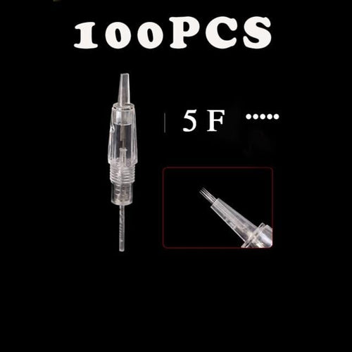 Planet Gates 100PCS  5F  Needle Rotary Tattoo Machine Pen Kit Semi-Permanent Makeup Machine Eyebrow Charme Princess Machine  with Cartridges 1/3/5/7R