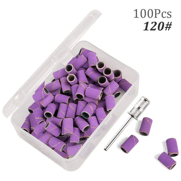 Planet Gates 100pcs 80''/120''/180" Nail Art Sanding Bands Gel Polish Remover Tool Accessory for Electric Nail Machine Nail Drill Bits