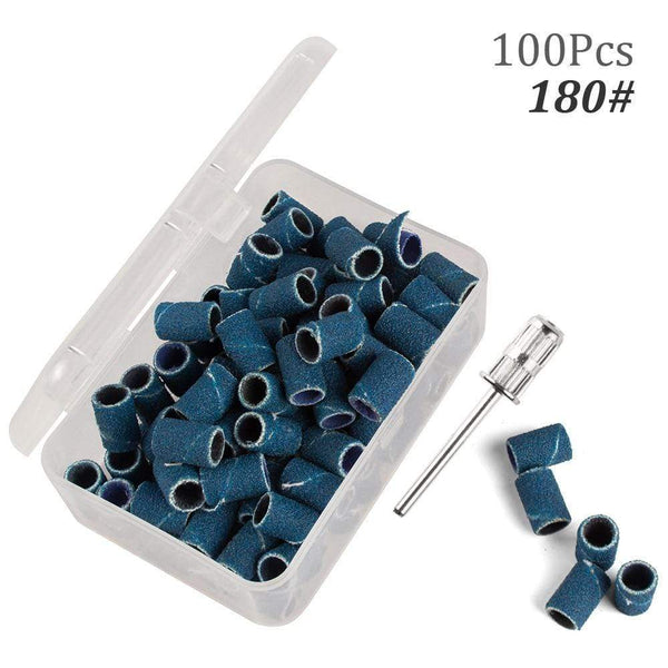 Planet Gates 100pcs 80''/120''/180" Nail Art Sanding Bands Gel Polish Remover Tool Accessory for Electric Nail Machine Nail Drill Bits