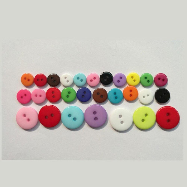 Planet Gates 100pcs 9mm/10mm/15mm Resin 2 Hole Sewing Button Scrapbooking Embellishment Decorative Button Apparel Sewing Accessories