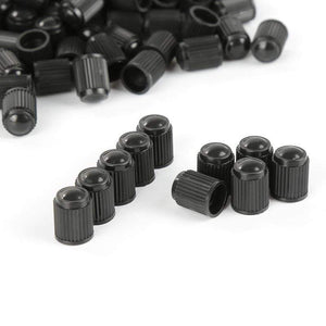 Planet Gates 100pcs Automobiles Tire Valve Air Dust Cover Stem Cap Tire Wheel Stem Pressure Valve Caps Black Plastic Auto Car Truck Wheels