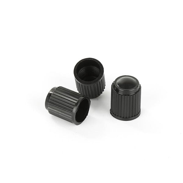 Planet Gates 100pcs Automobiles Tire Valve Air Dust Cover Stem Cap Tire Wheel Stem Pressure Valve Caps Black Plastic Auto Car Truck Wheels